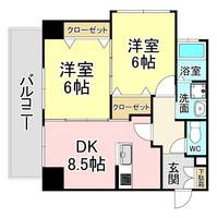 福岡県北九州市門司区原町別院(マンション)の賃貸物件の間取り