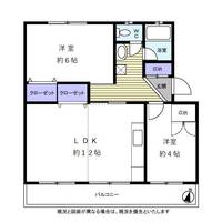 港南台めじろ団地 30号棟の間取り