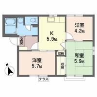 メゾン・エトワール Cの間取り