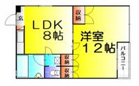 広島県広島市西区庚午北2(マンション)の賃貸物件の間取り
