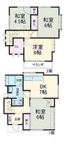 千葉県市川市下貝塚2(一戸建)の賃貸物件の間取り
