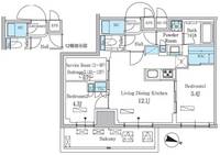東京都板橋区清水町(マンション)の賃貸物件の間取り