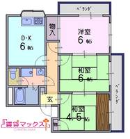 米田マンションの間取り