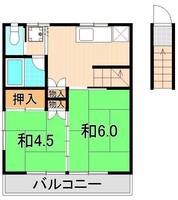 共栄コーポの間取り