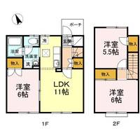 リバーサイド柳瀬 ABの間取り
