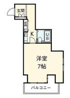 神奈川県横浜市西区平沼1(マンション)の賃貸物件の間取り
