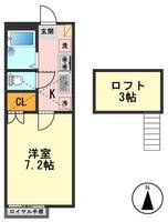 東京都江戸川区東小松川3(アパート)の賃貸物件の間取り
