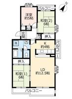 UR平城左京の間取り