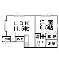 カーサ文苑A号館の間取り