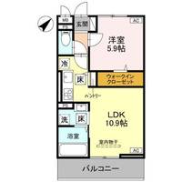 埼玉県熊谷市曙町1(アパート)の賃貸物件の間取り