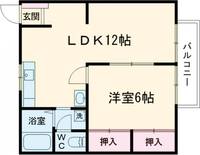 広島県広島市安芸区中野3(アパート)の賃貸物件の間取り