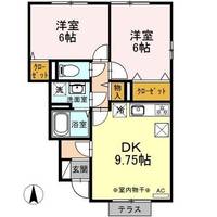クラージュタウンAの間取り