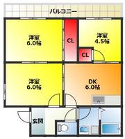 大阪府大阪市東淀川区菅原3(マンション)の賃貸物件の間取り