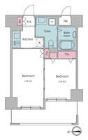 東京都台東区上野5(マンション)の賃貸物件の間取り