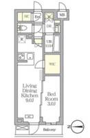 アジールコート都立大学の間取り