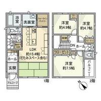 愛知県岡崎市橋目町(一戸建)の賃貸物件の間取り