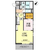 埼玉県熊谷市曙町1(アパート)の賃貸物件の間取り