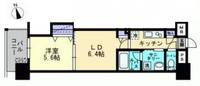 広島県広島市中区三川町(マンション)の賃貸物件の間取り