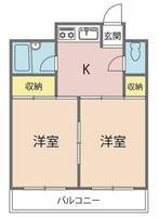 神奈川県川崎市中原区下沼部(マンション)の賃貸物件の間取り