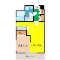 熊本県熊本市中央区新屋敷1(マンション)の賃貸物件の間取り