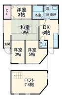 神奈川県横浜市南区大岡1(一戸建)の賃貸物件の間取り