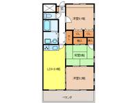 岐阜県羽島市上中町一色(マンション)の賃貸物件の間取り