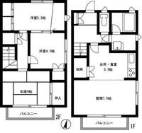 東京都西東京市富士町2(一戸建)の賃貸物件の間取り