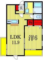 千葉県市川市塩焼1(マンション)の賃貸物件の間取り