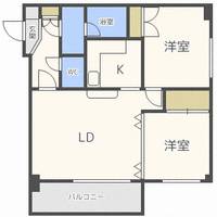 北海道札幌市中央区南十七条西10(マンション)の賃貸物件の間取り