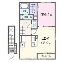 東京都日野市東豊田4(アパート)の賃貸物件の間取り