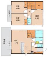 千葉県流山市南流山10(一戸建)の賃貸物件の間取り