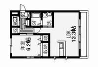 広島県福山市南手城町1(アパート)の賃貸物件の間取り
