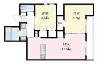 東京都豊島区高松1(マンション)の賃貸物件の間取り