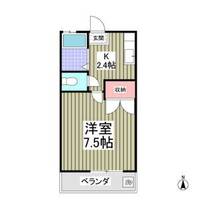 栃木県宇都宮市川田町(アパート)の賃貸物件の間取り