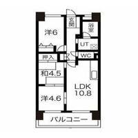 栃木県宇都宮市元今泉4(マンション)の賃貸物件の間取り