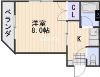 岡山県岡山市北区伊島町3(マンション)の賃貸物件の間取り