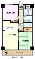 埼玉県川口市幸町1(マンション)の賃貸物件の間取り
