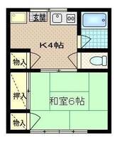 大小路アパートの間取り