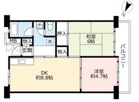 UR北緑丘の間取り
