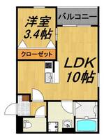 三重県四日市市東富田町(アパート)の賃貸物件の間取り