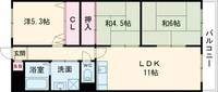 大阪府枚方市新町1(マンション)の賃貸物件の間取り