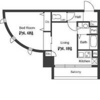 大阪府大阪市中央区松屋町住吉(マンション)の賃貸物件の間取り
