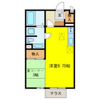 岐阜県大垣市鶴見町(アパート)の賃貸物件の間取り