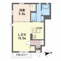 シャーメゾンリブ台原の間取り