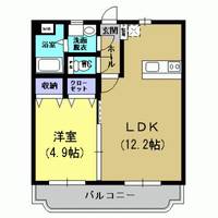 鹿児島県鹿児島市平川町(マンション)の賃貸物件の間取り