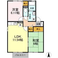 セジュール小城の間取り
