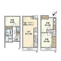 京都府京都市西京区上桂御正町(一戸建)の賃貸物件の間取り