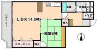 サンシャイン西大寺の間取り