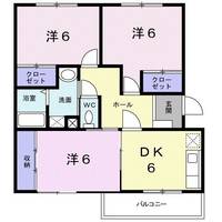埼玉県比企郡川島町大字上伊草(マンション)の賃貸物件の間取り