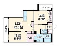 神奈川県川崎市中原区宮内3(マンション)の賃貸物件の間取り